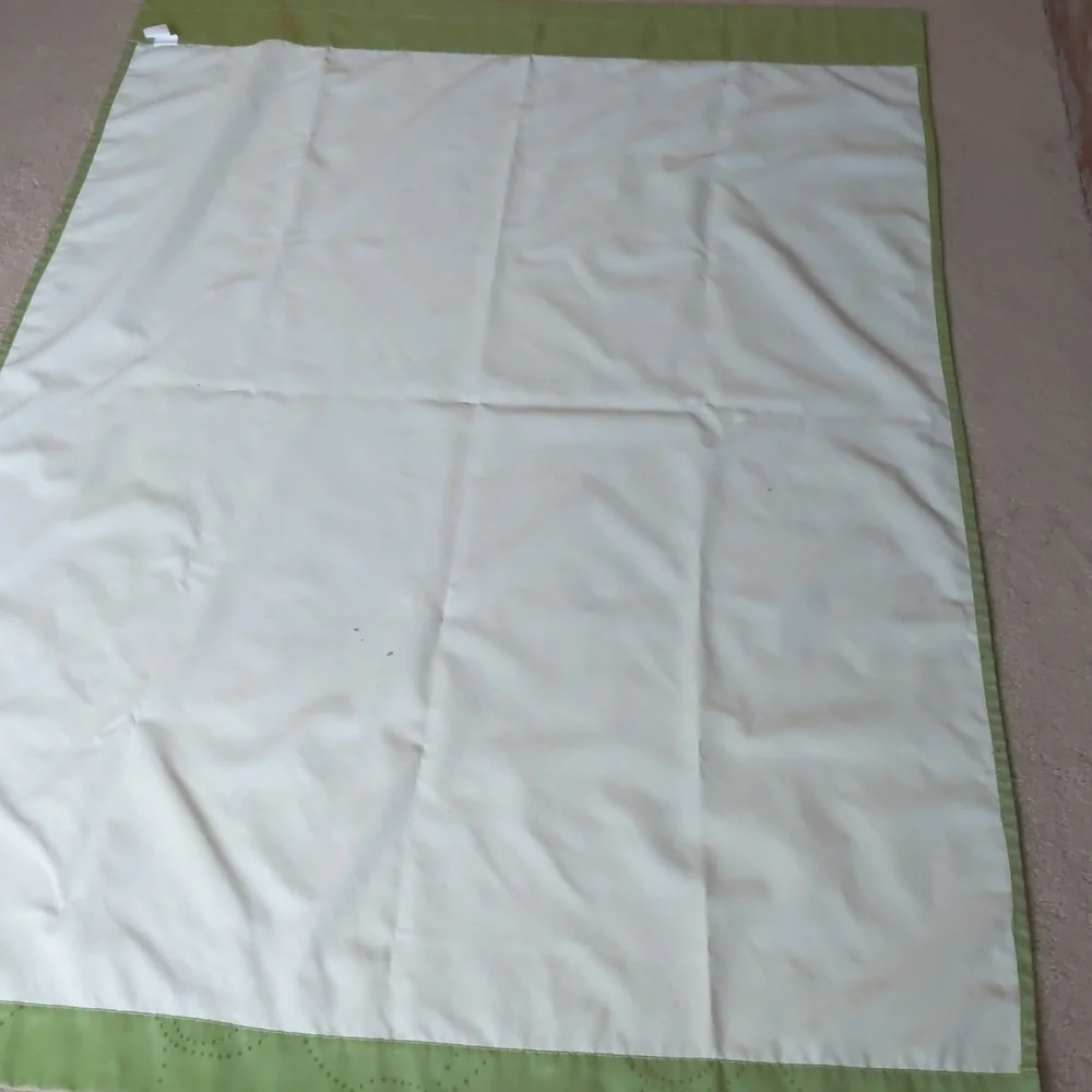 Green black out curtains/panels